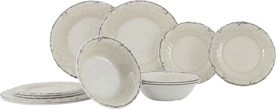Gimex - Stone Line - Servies - Sand - 12-Delig van GIM