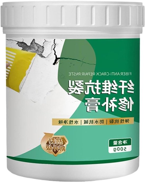Gipsplaat Reparatieset - Muurplamuur Kit - Muren Herstellen - Scheurwerend Waterdicht - 500 g - Wit