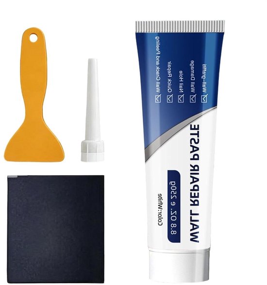Gipsplaatreparatie Set - Muurvuller Patch - Muren Herstellen - Sneldrogende Pasta - 18 cm Lengte - Veelkleurig