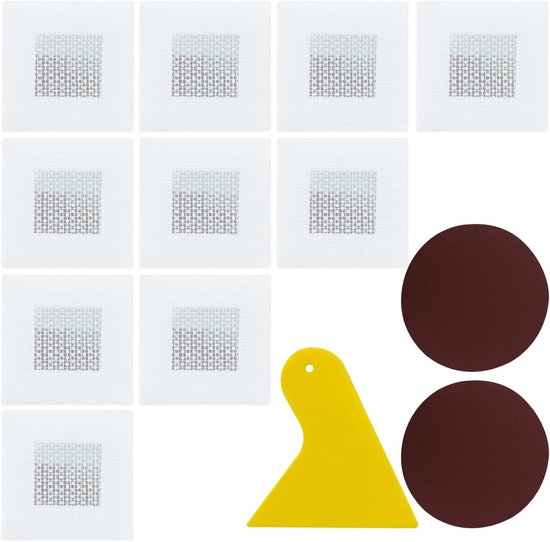 Gipsplaten Reparatie - Muur Patch - Gaten Dichten - Zelfklevend Aluminium - 2 Inch Set van Merkloos