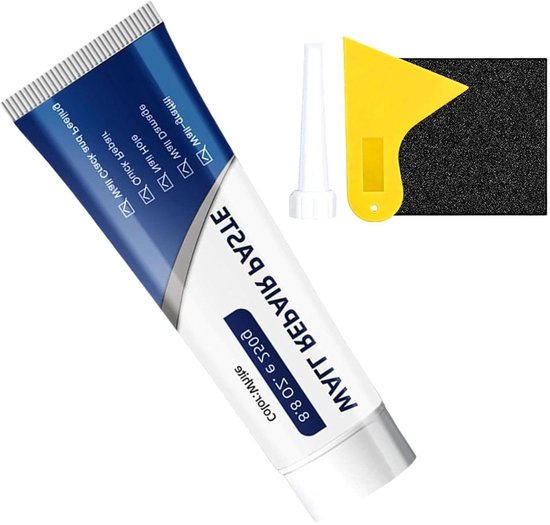 Gipsreparatiepasta Set - Muurreparatie Kit - Wanden Herstellen - Sneldrogend Waterdicht - 250 gram - Wit