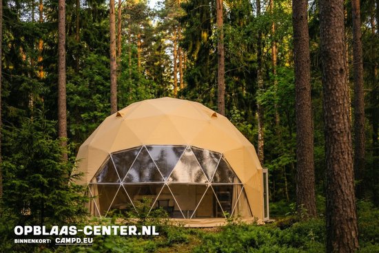 Glamping DOME/ GLOBE - 6 meter - Beige tent
