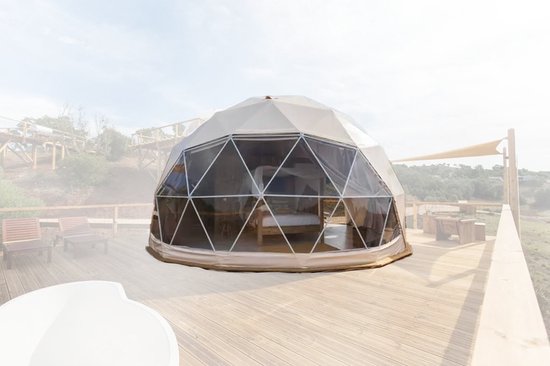 Glamping DOME/ GLOBE - 7 meter - Geisoleerd - Wit van Gardome