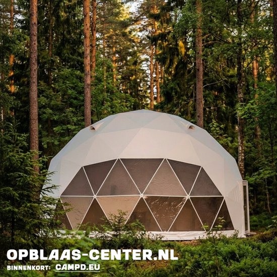 Glamping DOME/ GLOBE - 8 meter - Wit