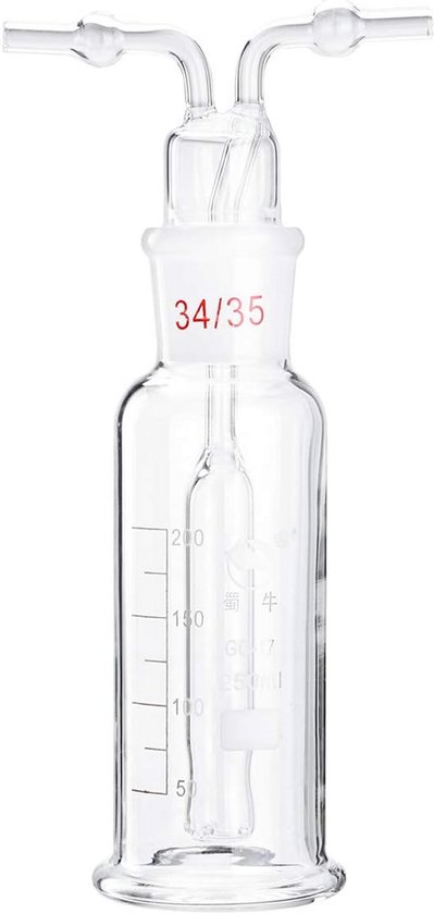 Glazen Fles voor Gasverdeling Laboratoriumapparatuur 250 ml