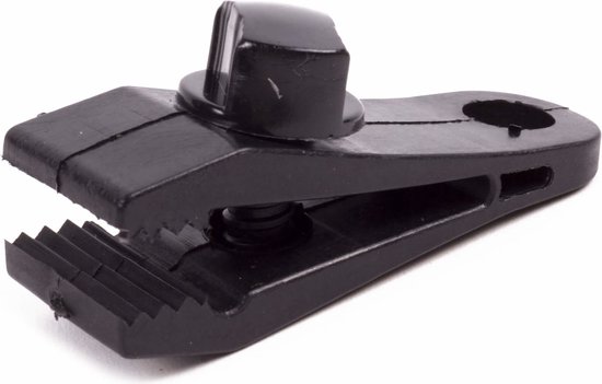 Go Go Gadget - Zeil Clips - Kunststof - Set van 4 stuks - 28*26mm - Zwart