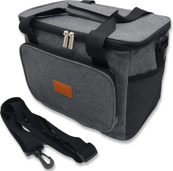 GOAT Outdoor 4 laags geïsoleerde Koeltas - Lunchtas 15 liter - Grijs - Excl. Koelelementen van GOAT