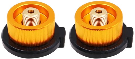 Golden crown - Gas Adapter - Camping Kachel Converter - Lichtgewicht - Butaan Canister Adapter - Ideaal voor Outdoor - Aluminium en Koper