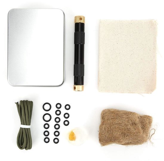Golden crown - Zaklampen - Vuurstartgereedschap - Lichtgewicht en draagbaar - Zwart - Buitenaccessoires - Ideaal voor camping - Compact model