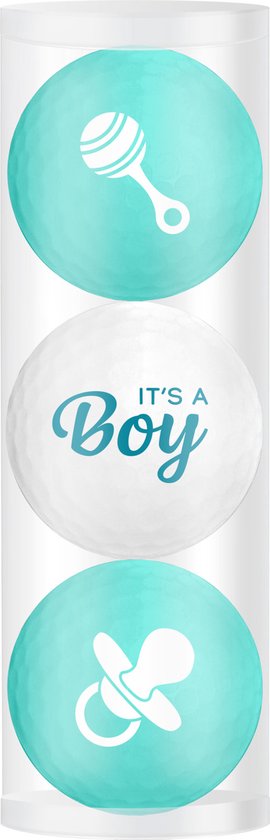 Golfballen Gift Set It's a Boy 3 Ballen van Sportec