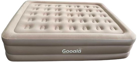 Gooala Cozy Luchtbed 2 Persoons - Luchtbed met ingebouwde Pomp - Extra hoog 200 x 150 x 46cm van Merkloos