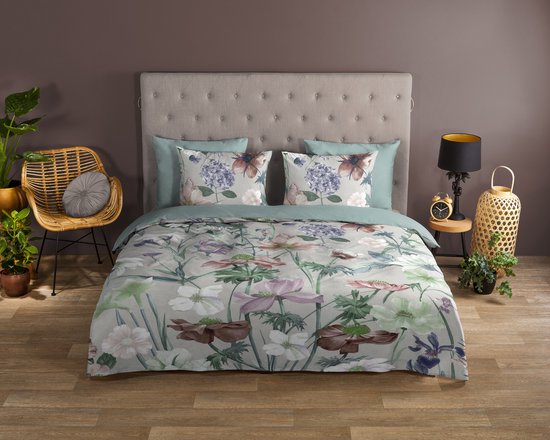 Good Morning Dekbedovertrek "bloemen" - Multi - (140x200/220 cm) - Katoen van Good Morning