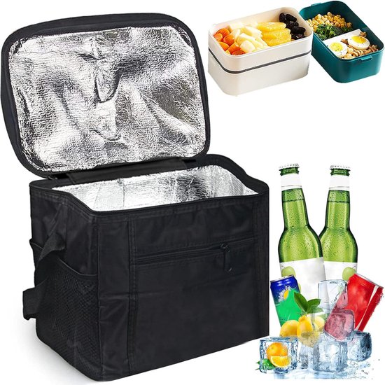 Goodivery - Koeltas - Koeler - Opvouwbare picknicktas - Thermische zak - Lunchtas - Heide - 27 x 17 x 24 van Goodivery