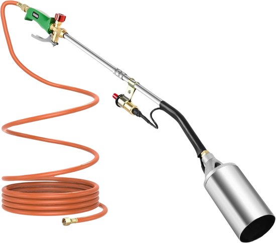 Goodivery® - Onkruidbrander - Hoogwaardige Blaasbrander Inclusief 5 M Slang - Drukregelaar En Accessoires - Onkruidbrander Voor Tuin - Looppad - Ijs - Sneeuwbedekking van Goodivery