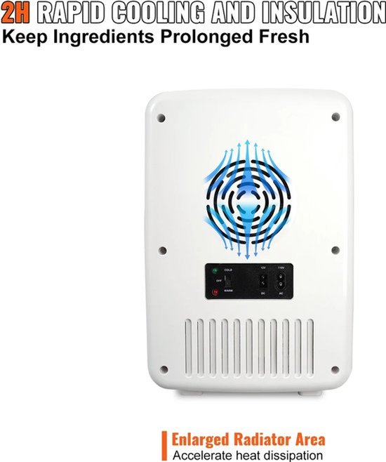 Gran VidaÂ® - Mini Koelkast - Koel- en Warmtemodi - Draagbaar - 10L - 12V van Gran Vida