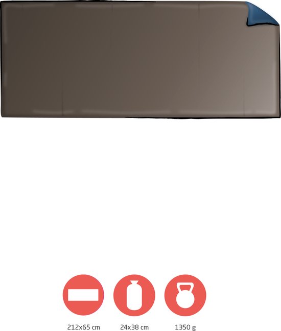 Grand Canyon - Bedekking Voor Veldbed -  Topaz Camping Bed Cover L van Merkloos