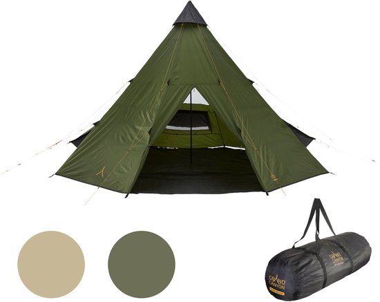 Grand Canyon Black Falls 8 Tipi Tent Groen van Grand Canyon