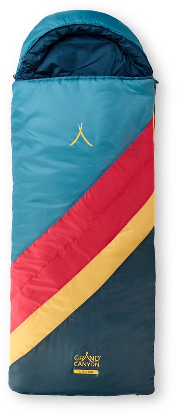 GRAND CANYON Schlafsack UTAH 150 KIDS Deckenschlafsack – Komfortabler Kinderschlafsack mit Organic Cotton Innenfutter und Rundum-Reißverschluss für Camping und Reisen