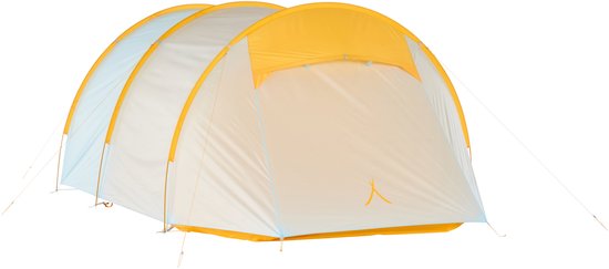 GRAND CANYON Zelt Robson 3 PRO Trekkingzelt für 3–4 Personen – geräumiges Tunnelzelt mit großer Apsis, Moskitonetz und Aluminiumgestänge