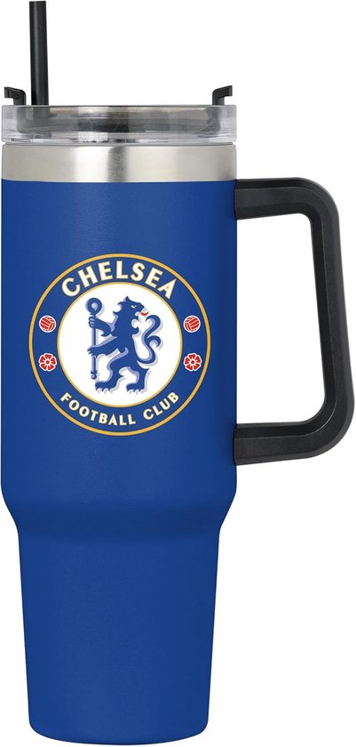 Grote Blauwe Chelsea FC Drinkbeker 1.1L voor Onderweg