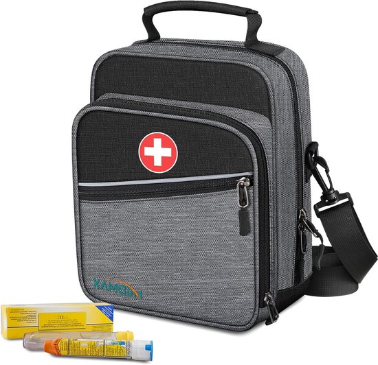 Grote geïsoleerde tas voor medicijnen, insuline en EpiPen, noodtas voor diabetes en astma accessoires
