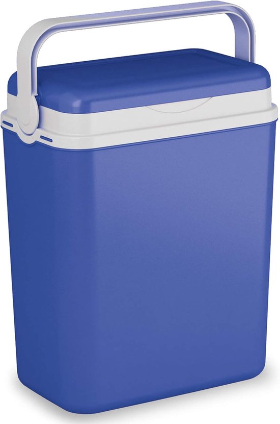 Grote Koelbox - Geïsoleerde Tas - Buitenactiviteiten - Grote 12 Liter Inhoud - 17 x 29 x 38 cm - Blauw van Merkloos