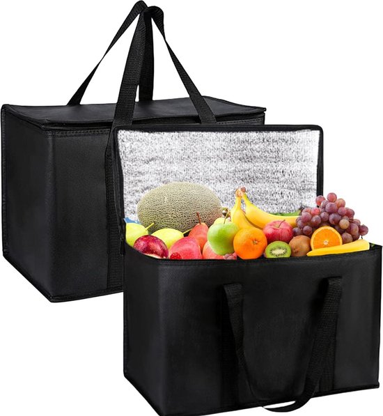 Grote koeltas 70 liter waterdicht isolatietas - set van 2 voor picknick strand camping koelbox van BuBiNom