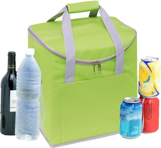 Grote koeltas groen 32 x 23 x 37 cm 27 liter - Koeltassen van Enrico Benetti