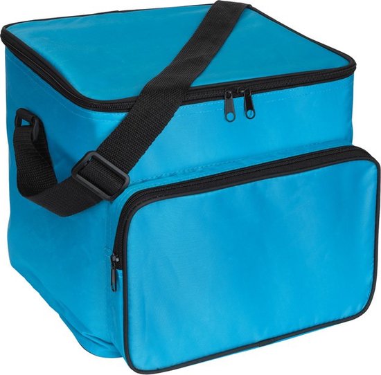 Grote koeltas licht blauw 28 x 25 x 30 cm 21 liter - Koeltassen van Benson