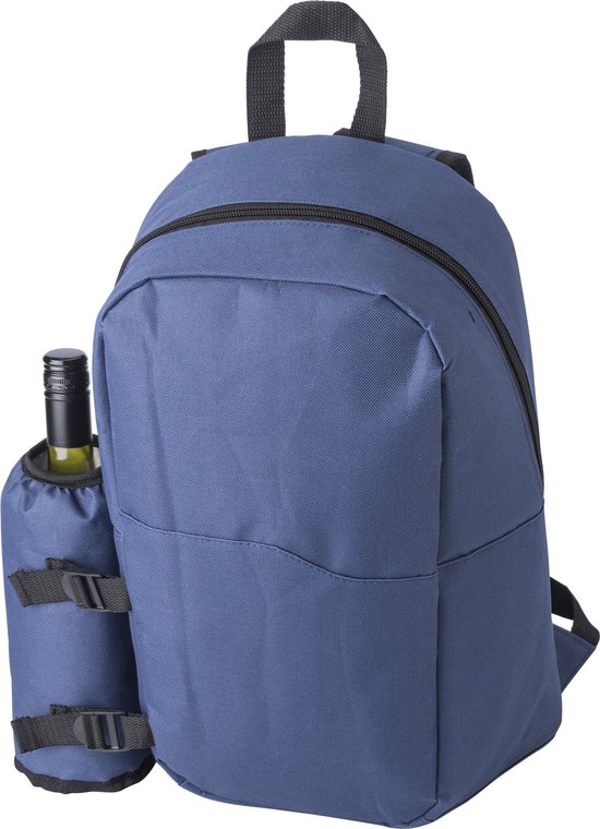 Grote koeltas rugtas/rugzak van 18 liter - blauw - 43 x 29 x 15 cm - Koeltassen - Koelrugzak van Benson