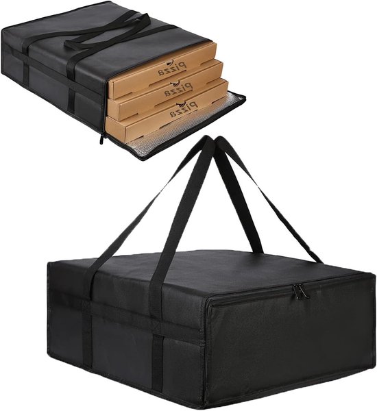 Grote Koeltas voor Pizza - Vouwbare Isolerende Tas voor Voedsel, Perfect voor Camping en Picknick, 50 x 50 x 20.5 cm van Merkloos