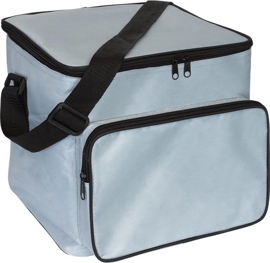 Grote koeltas zilver 28 x 25 x 30 cm 21 liter - Koeltassen van Grundig