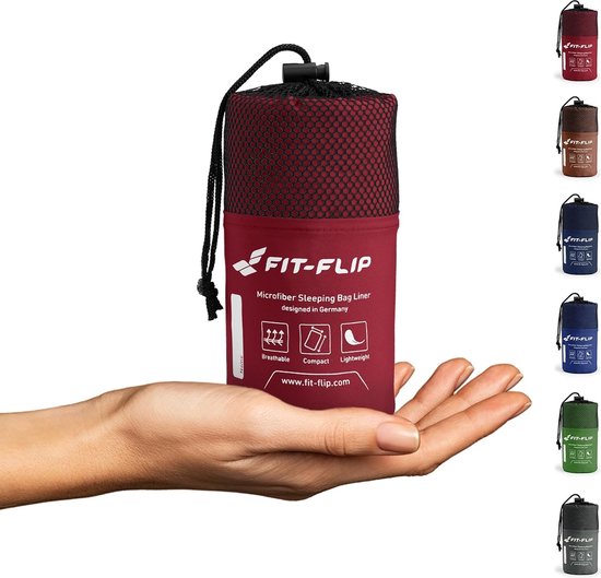 grote lakenzak met tas, verkrijgbaar in 7 kleuren, slaapzak van microvezel, met extra kussenvak, licht en zijdeachtig van Cocoon