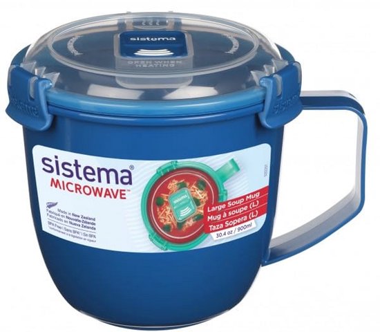 Grote Magnetron Soepbekers 900 ml - BPA-vrij, Ideaal voor Soepen en Dranken