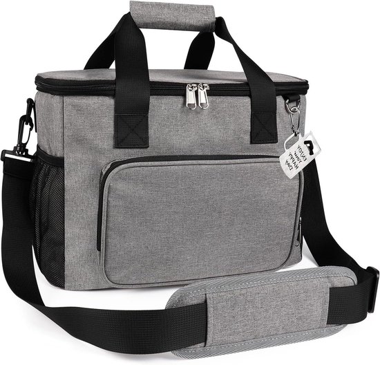 Grote opvouwbare koeltas 20/30 liter met flesopener - lunchtas picknicktas thermotas voor strand picknickreizen auto van Merkloos