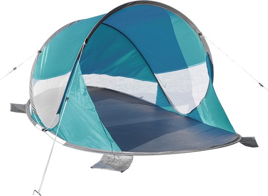 Grote Pop-up Strandschelptent voor 2-3 Personen - UV 50+ Zon- en Windscherm XL van Merkloos