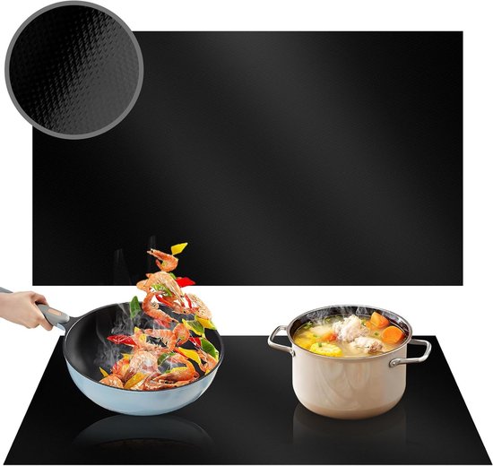 Grote Siliconen Mat voor Inductiekookplaat 54 x 90 cm, Warmtebestendige Bescherming, Isolerende Ondergrond voor Koken van Merkloos