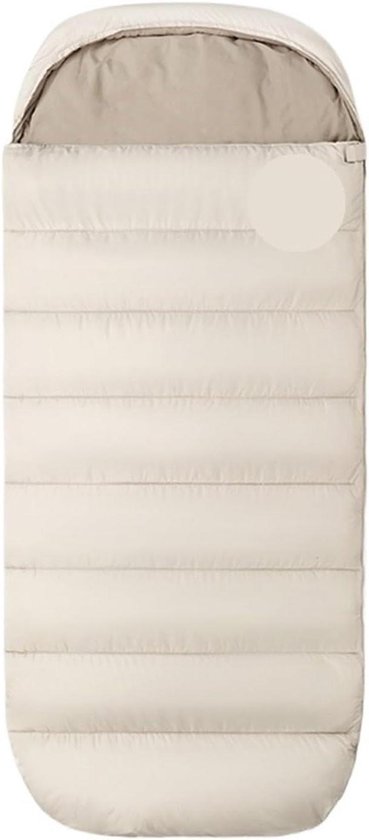 Grote Slaapzak - Kampeer Tas - Buiten Overnachten - Verbreed Enorme - 230 x 100 cm - Beige