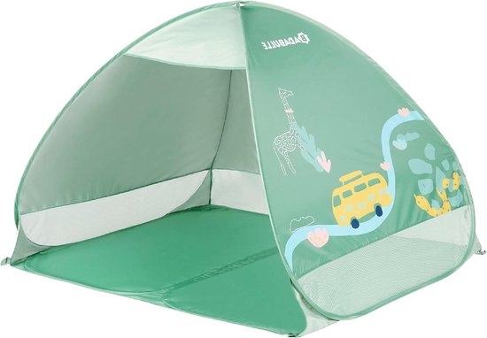 Grote strandtent hoge UV-bescherming SPF 50+ Pop-Up systeem Groën - Badabulle B038205 Beach Tent van Badabulle