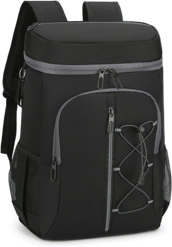 Grote Waterdichte Koelboxrugzak 28 Liter - Isotherme Rugzak voor Picknick met Flesopener