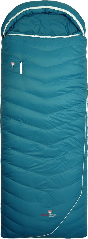 Grüezi Bag Biopod DownWool Subzero Comfort Slaapzak - Rechts - Autumn Blue van Grüezi Bag