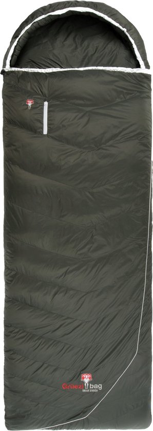 Grüezi Bag Biopod DownWool Summer Comfort Slaapzak (8 °C) - Slaapzak Dekenmodel - Links - Deep Forest
