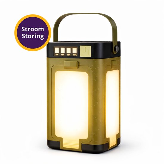 Guardyan® Noodlamp - Noodpakket - Noodlamp bij Stroomuitval - Powerbank - Noodlamp voor Thuis - Lamp - Kampeerlamp - Noodlamp Zonneenergie - IPX4 van Merkloos