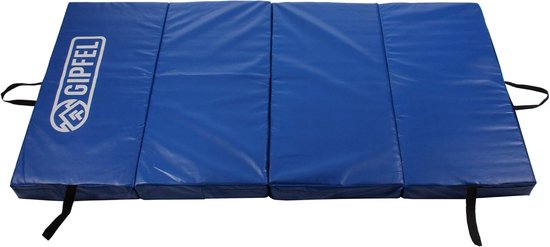 Gymnastiekmat - Vouwmat Trainingsmat - Sporten Thuis - UIAA Certificaat - 200 x 100 cm - Blauw