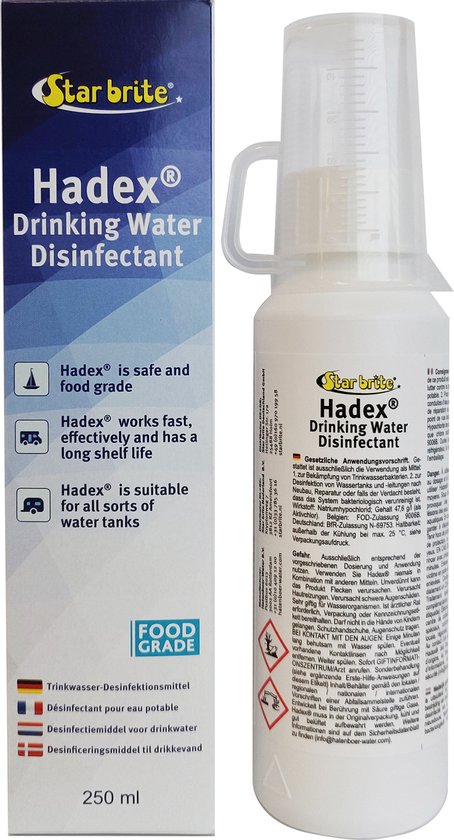 Hadex® Drinkwater Desinfectiemiddel - 250ml van Hadex