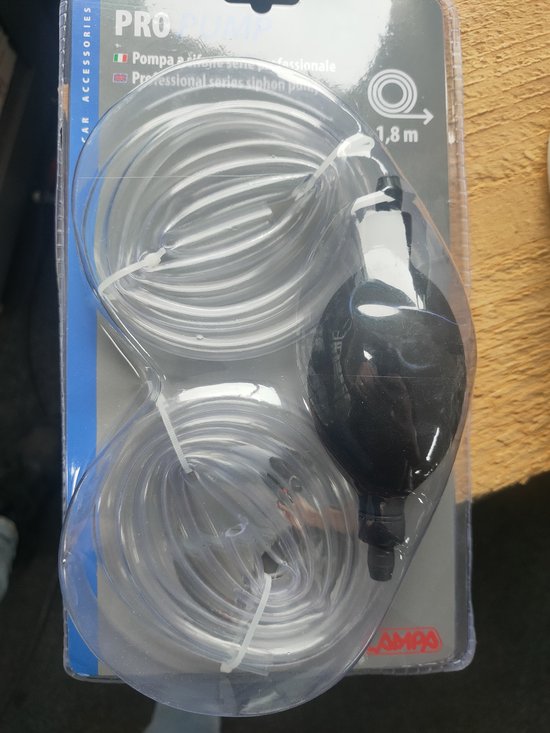 Handbediende sifonpomp 180 cm - overhevelingspomp - vloeistofpomp van Merkloos