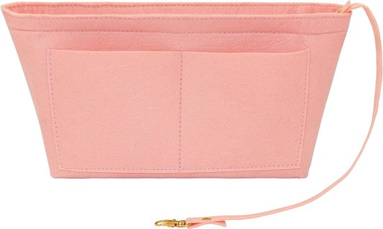 Handtas Organizer - Tas Indeler - Spullen Opbergen - Veel Vakken - XL 37cm - Roze