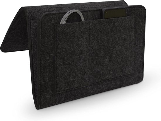 Hangende Bedcaddy van Vilt - Organiser met 5 Vakken voor Nachtkastje, Bank of Bureau