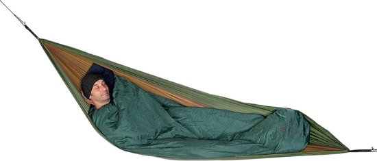 Hangmat Warmtebescherming - Topquilt Dek - Buiten Slapen - Verstelbaar Hoofdeinde - Tot 195 cm - Groen