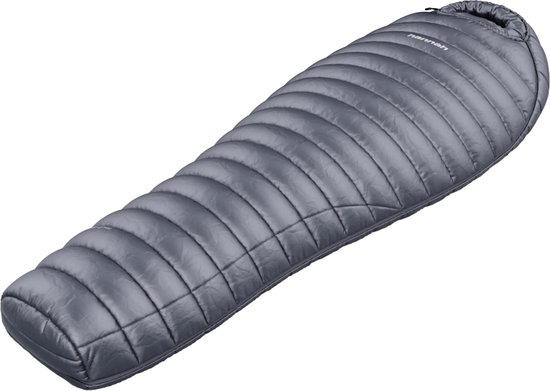Hannah mummyslaapzak Loft 400 Ebony 195L lichtgewicht dons -17°C - Grijs van Hannah